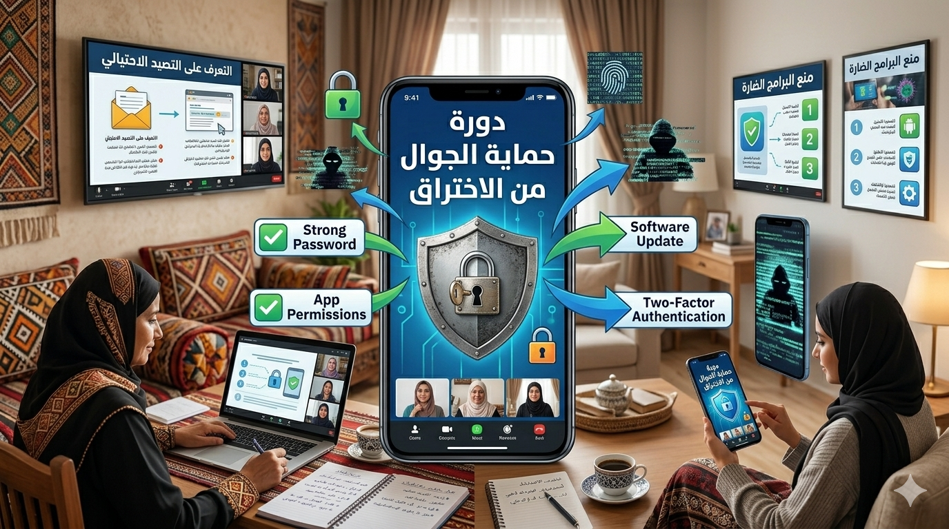 دورة حماية الجوال من الاختراق والتجسس